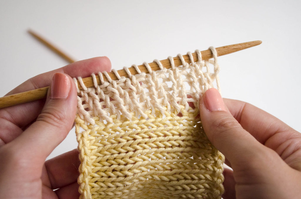 how to knit a border