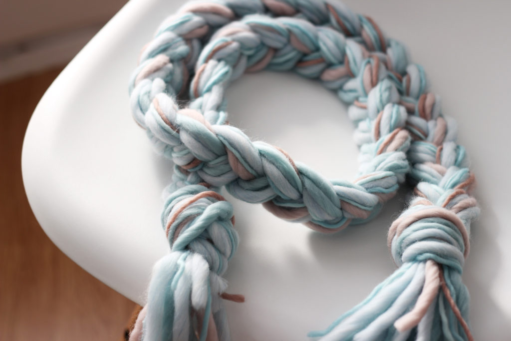 braided rope scarf