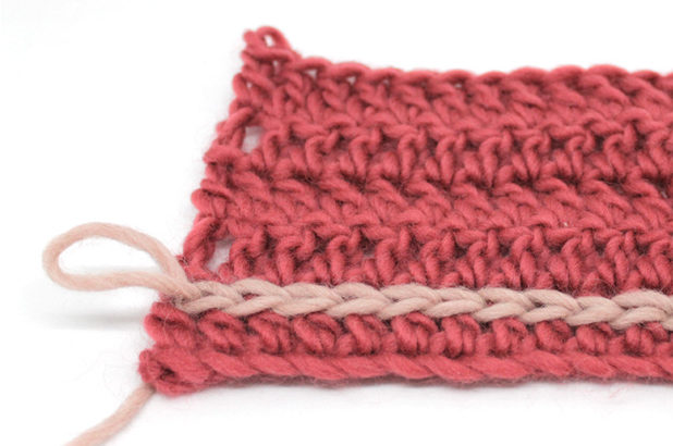 How to make elevations with the slip stitch