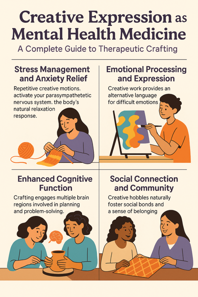 Creative Expression as Mental Health Medicine: A Complete Guide to Therapeutic Crafting – The Blog – US/UK